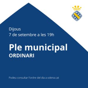 Avui, ple ordinari de l&#039;ajuntament d&#039;Òdena