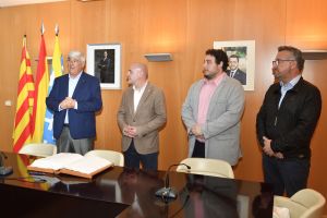 El delegat del govern espanyol, Carlos Prieto, visita Òdena