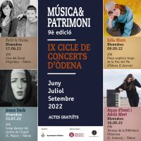 Òdena celebra aquest estiu el IX Cicle de concerts ‘Música i Patrimoni’