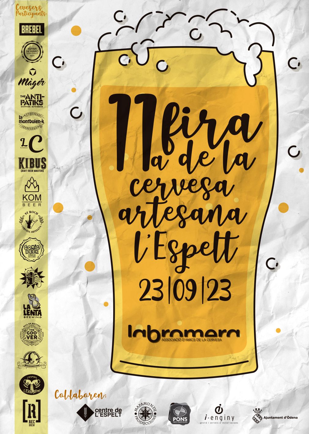 Aquest dissabte, 11a Fira de la Cervesa Artesana de l’Espelt