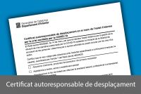 La Generalitat crea un certificat autoresponsable de desplaçament en el marc de l’estat d’alarma