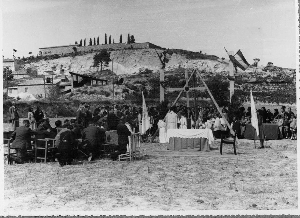 Benedicció primera pedra esglesia d&#039;Òdena