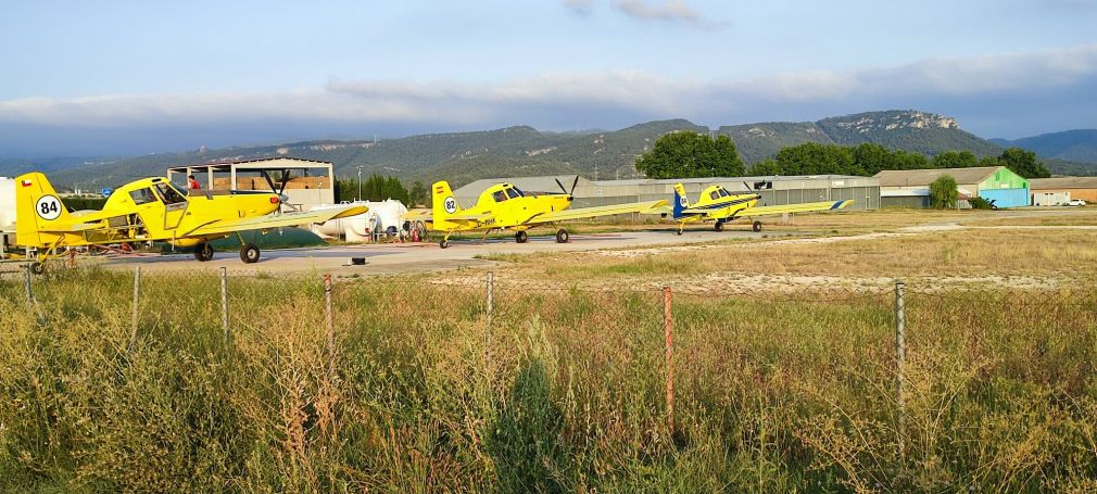 Les AVA dels bombers a l&#039;aerodrom