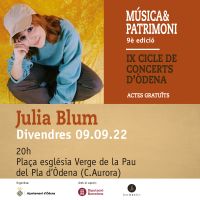 Òdena reprèn aquest setembre el IX Cicle de concerts ‘Música i Patrimoni’