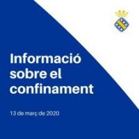 Informació sobre el confinament