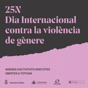 Òdena organitza del 15 al 30 de novembre un ampli ventall d’activitats dins la programació del 25N