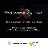 Òdena acull l’obra de teatre “Quanta, quanta guerra…”, de Mercè Rodoreda