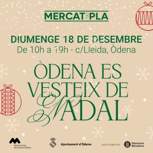 El Mercat del Pla d’Òdena es vesteix de Nadal