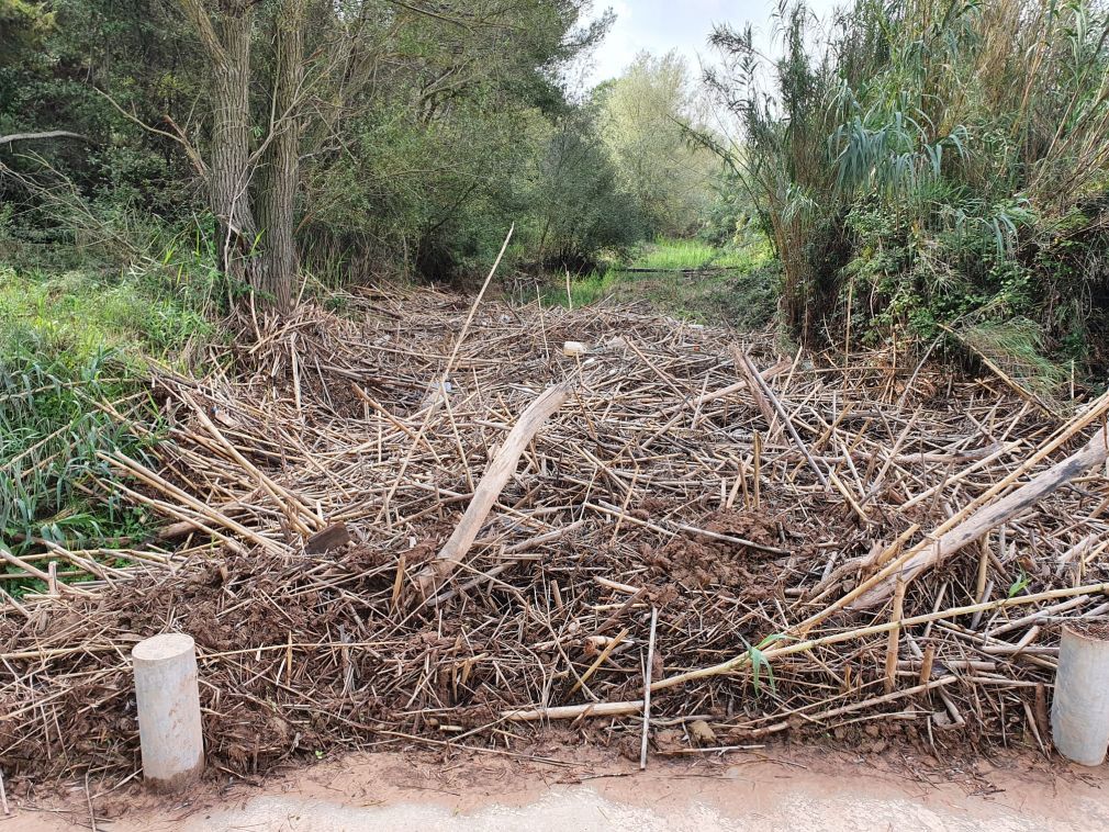 Es repara el camí fluvial de la Riera d’Òdena malmès pels aiguats del setembre