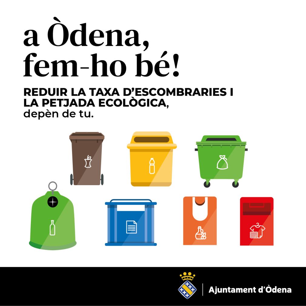 “A Òdena, fem-ho bé”, la nova campanya de reciclatge d’Òdena