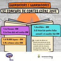 La VI edició del concurs de contes de l’Espai Jove d’Òdena ja té guanyadors